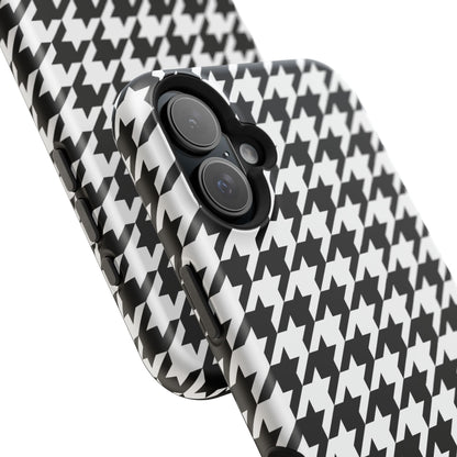 Houndstooth - Magnetic Phone Case - Arc & Bold