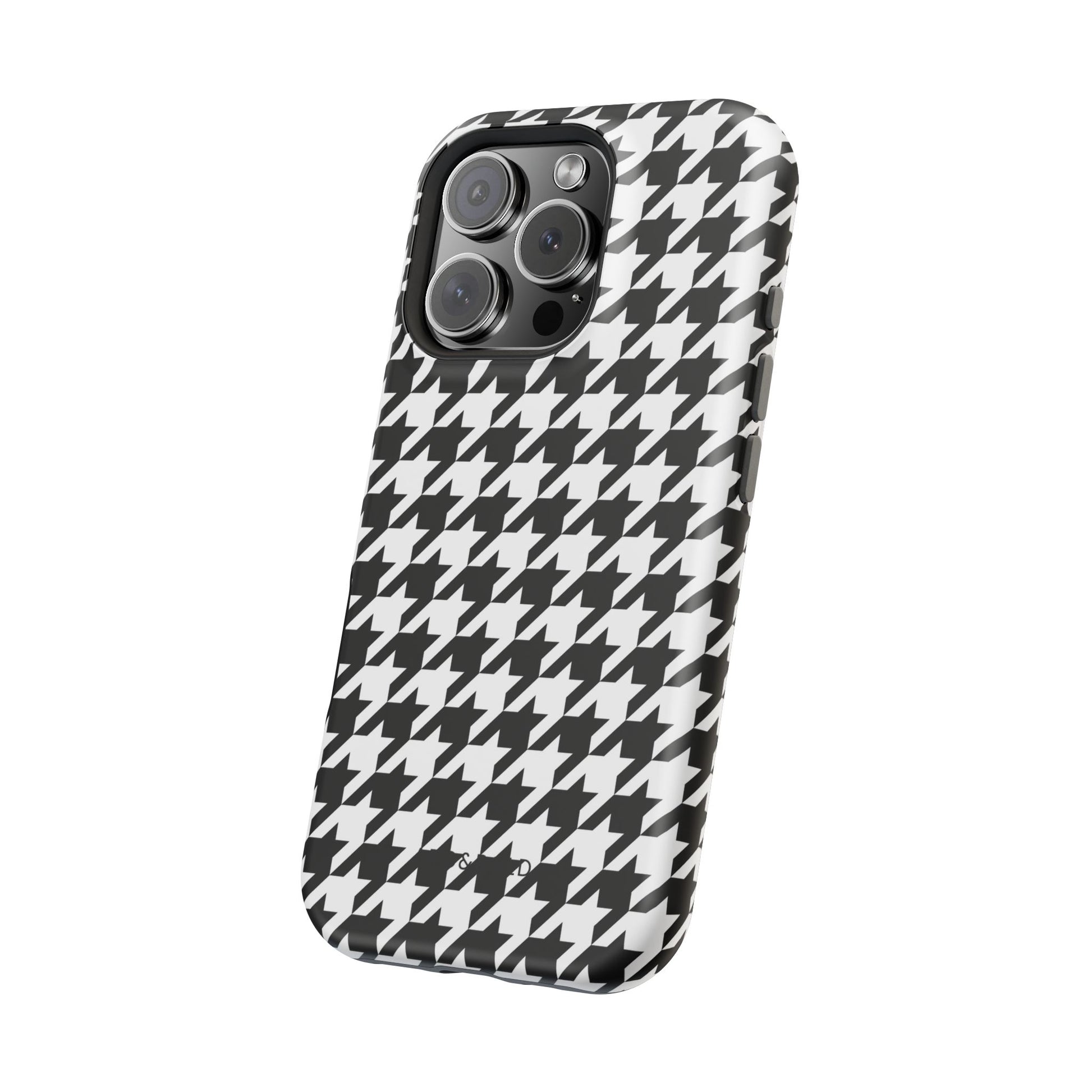 Houndstooth - Magnetic Phone Case - Arc & Bold