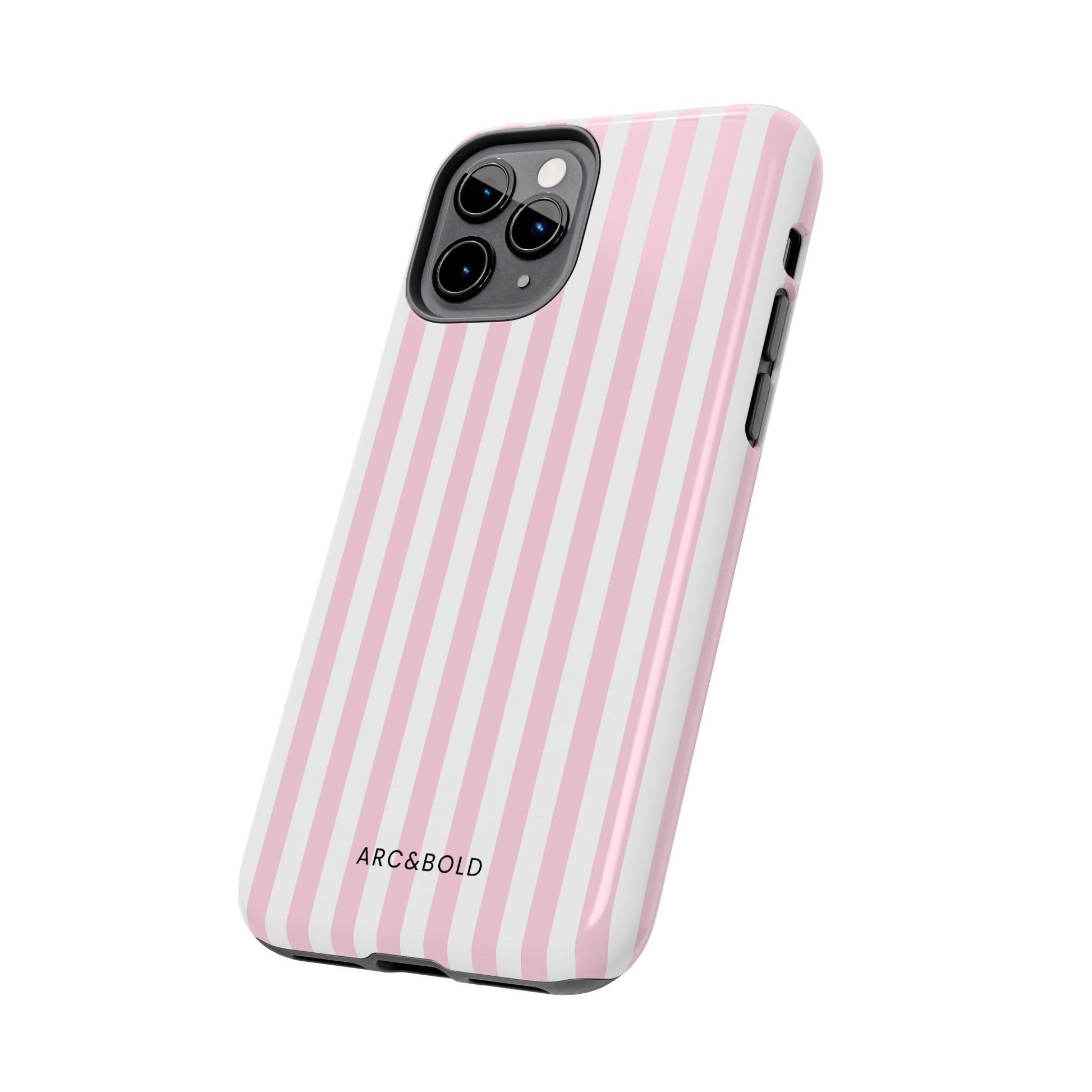 Pink Striped - Tough Phone Case - Arc & Bold