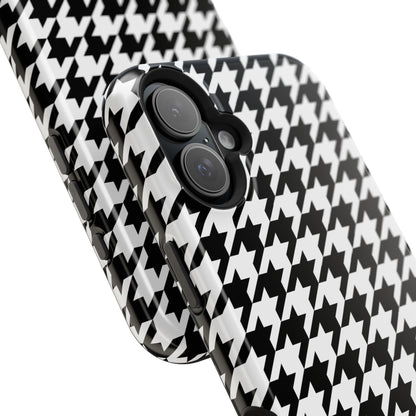 Houndstooth - Magnetic Phone Case - Arc & Bold