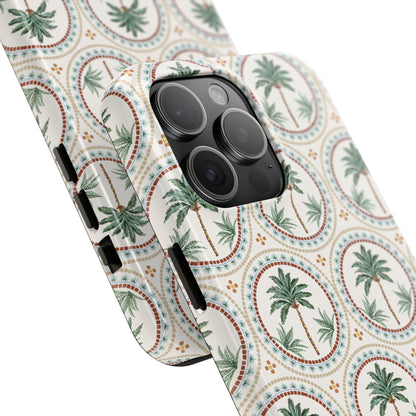 Tropical Tile Palm - Tough Phone Case - Arc & Bold