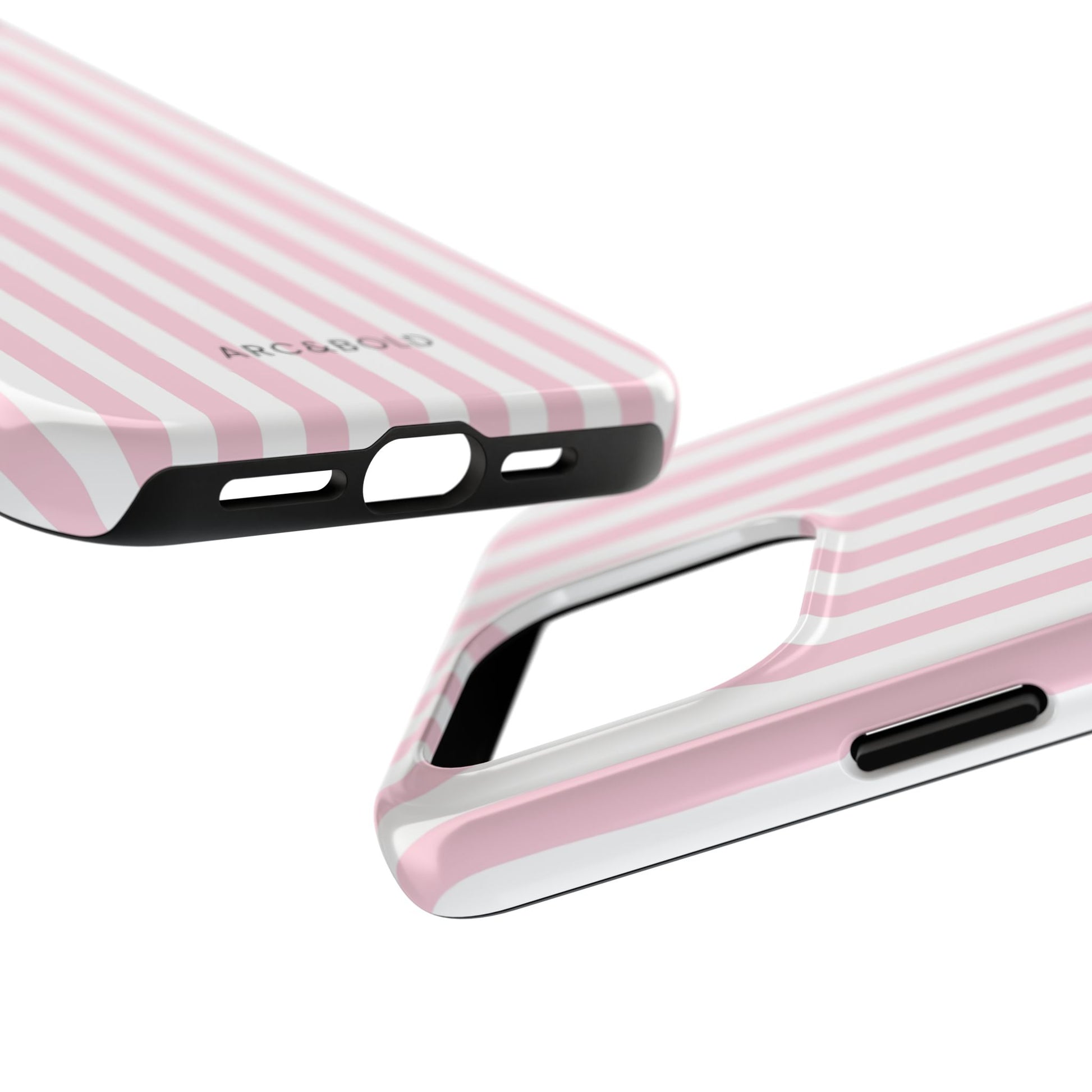 Pink Striped - Tough Phone Case - Arc & Bold