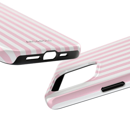 Pink Striped - Tough Phone Case - Arc & Bold
