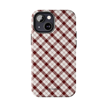 Maroon - Tough Phone Case - Arc & Bold