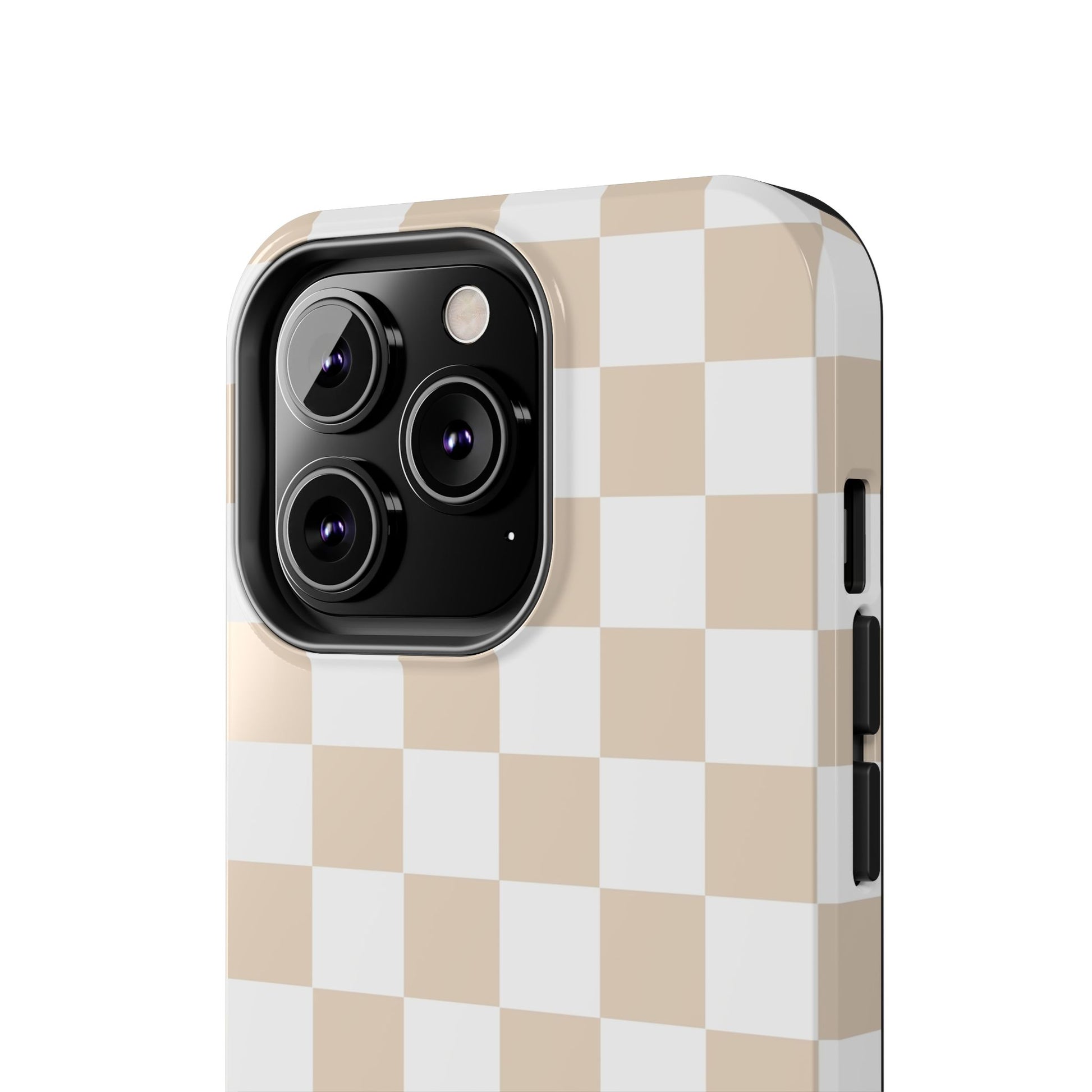 Beige Checker - Tough Phone Case - Arc & Bold