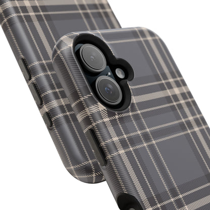 Monochrome Tartan - Magnetic Tough Case - Arc & Bold