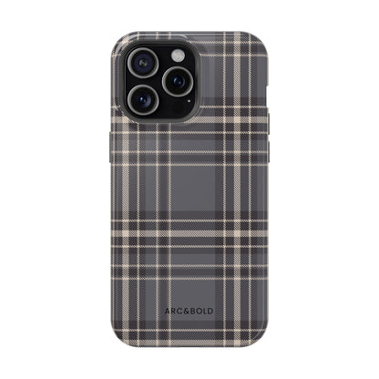 Monochrome Tartan - Magnetic Tough Case - Arc & Bold