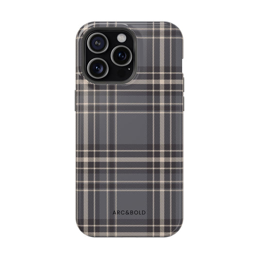 Monochrome Tartan - Magnetic Tough Case - Arc & Bold