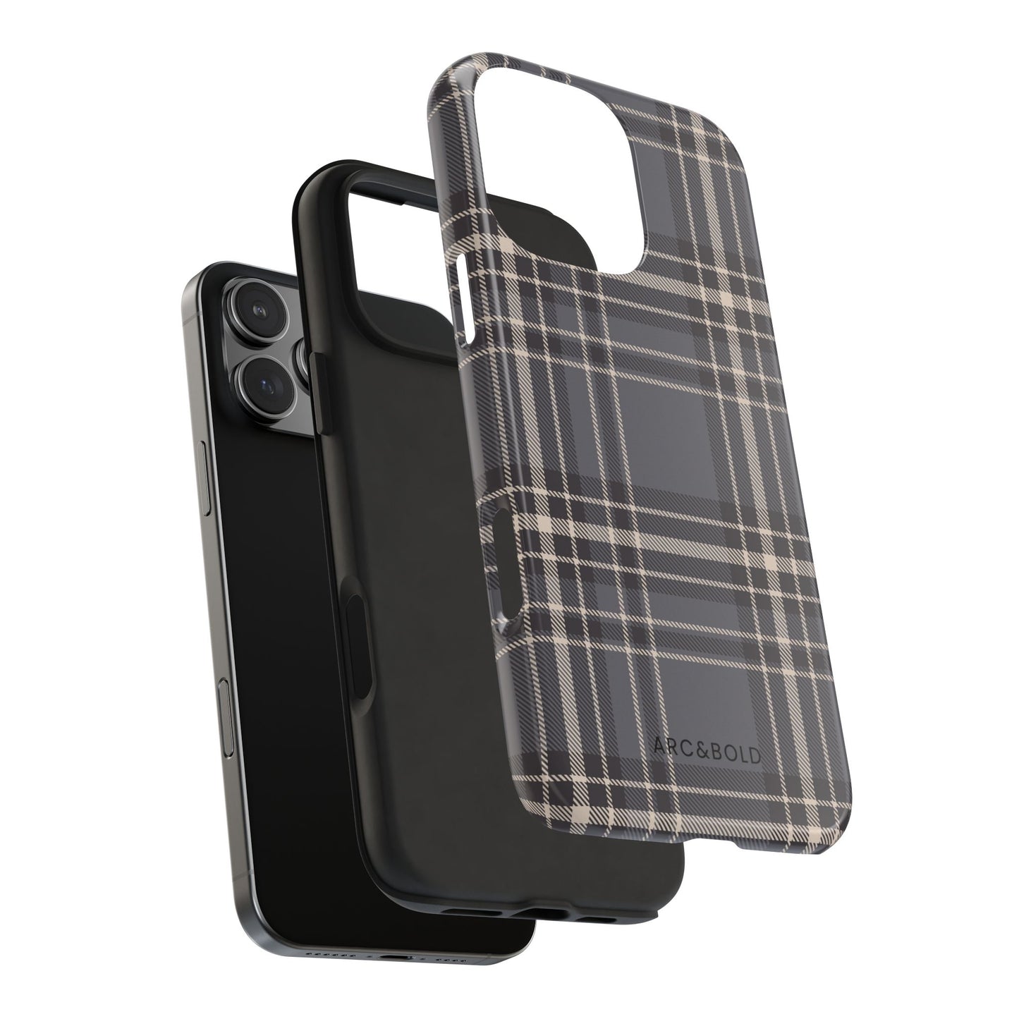 Monochrome Tartan - Tough Phone Case