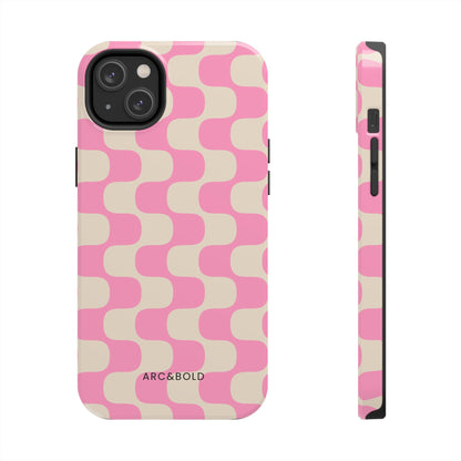 Pink Waves - Tough Phone Case - Arc & Bold