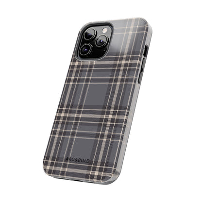 Monochrome Tartan - Tough Phone Case