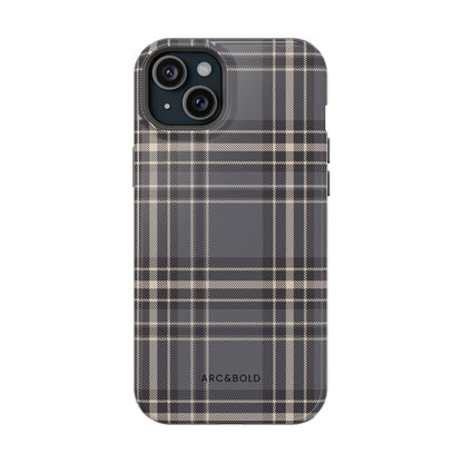 Monochrome Tartan - Magnetic Tough Case - Arc & Bold