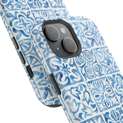 Blue Mosaic - Magnetic Phone Case - Arc & Bold