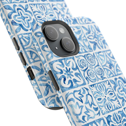 Blue Mosaic - Magnetic Phone Case - Arc & Bold