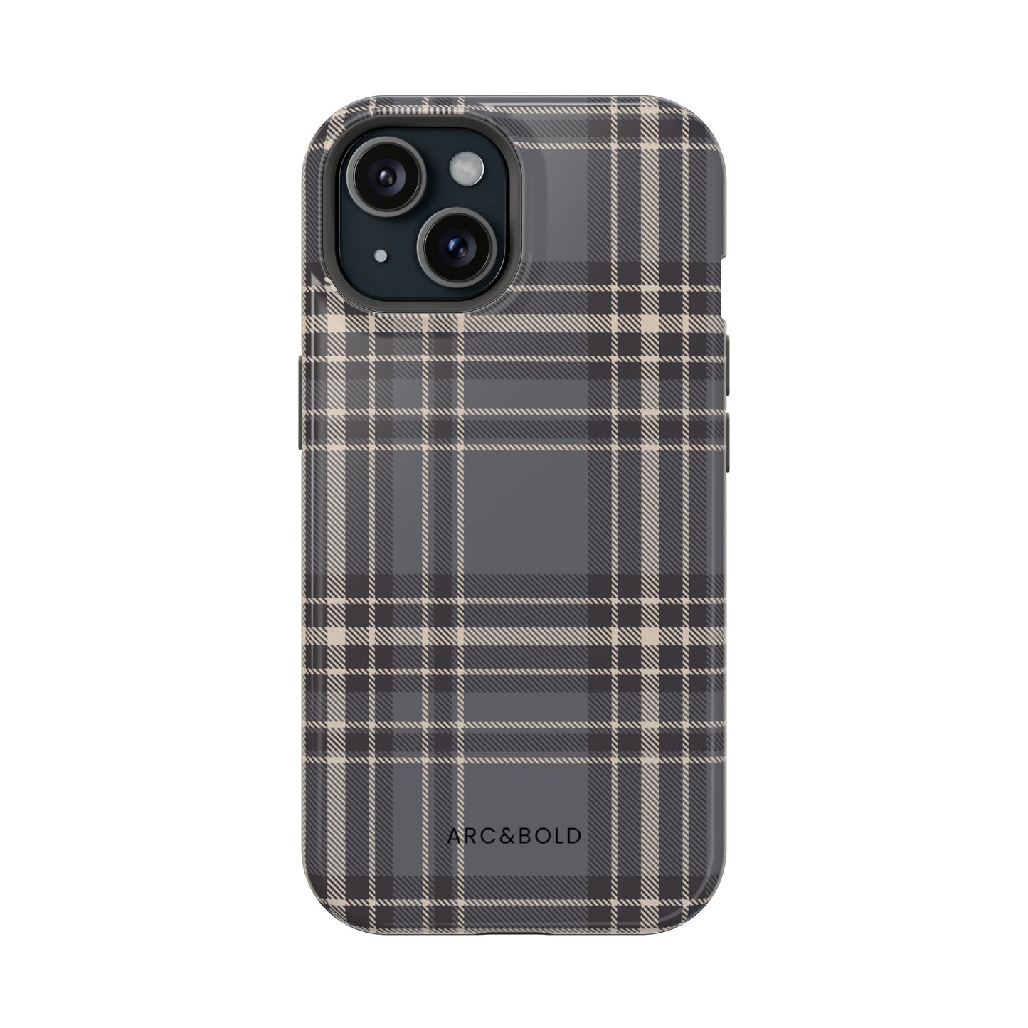 Monochrome Tartan - Magnetic Tough Case - Arc & Bold