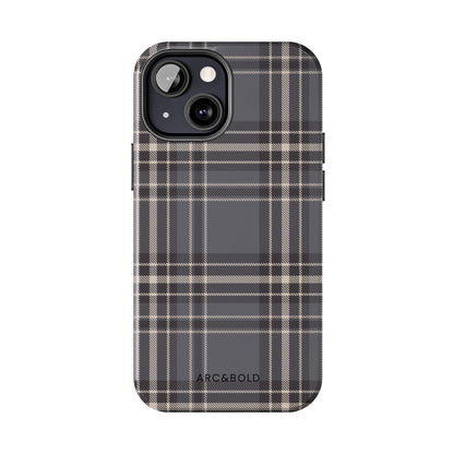 Monochrome Tartan - Tough Phone Case