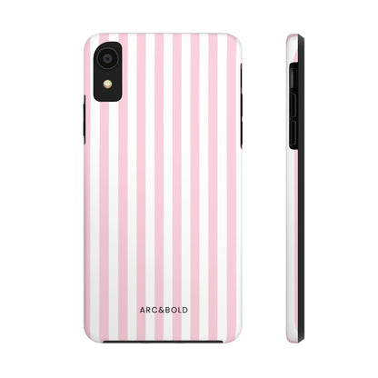 Pink Striped - Tough Phone Case - Arc & Bold