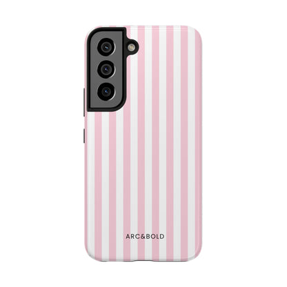 Pink Striped - Tough Phone Case - Arc & Bold