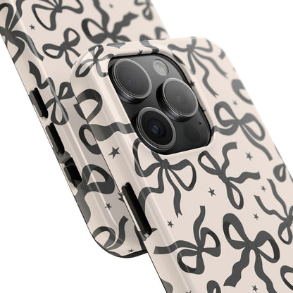 Noir Bows - Tough Phone Case