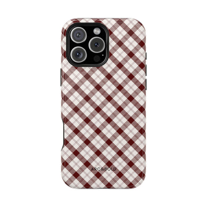 Maroon - Magnetic Tough Case - Arc & Bold