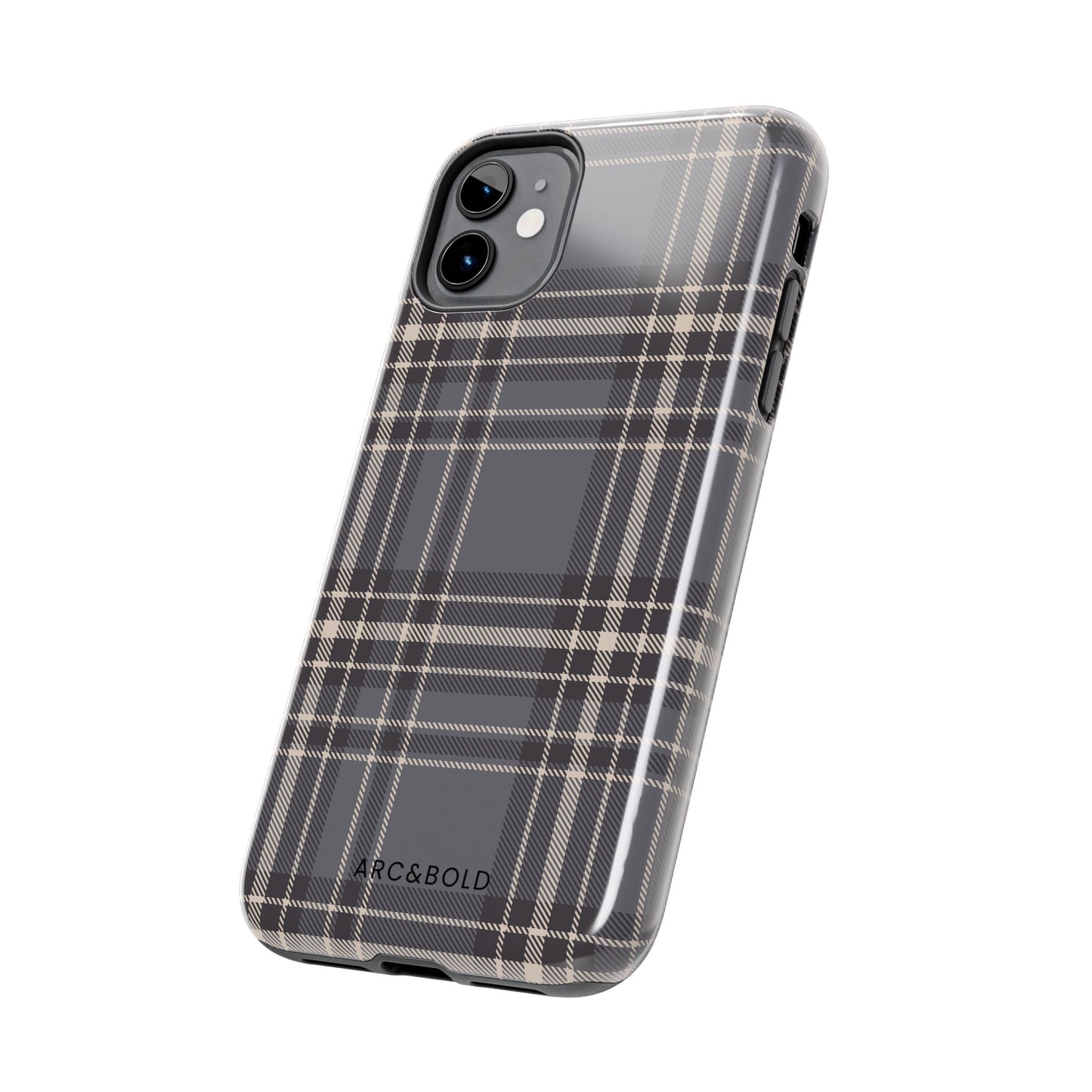 Monochrome Tartan - Tough Phone Case