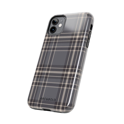 Monochrome Tartan - Tough Phone Case