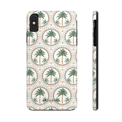 Tropical Tile Palm - Tough Phone Case - Arc & Bold