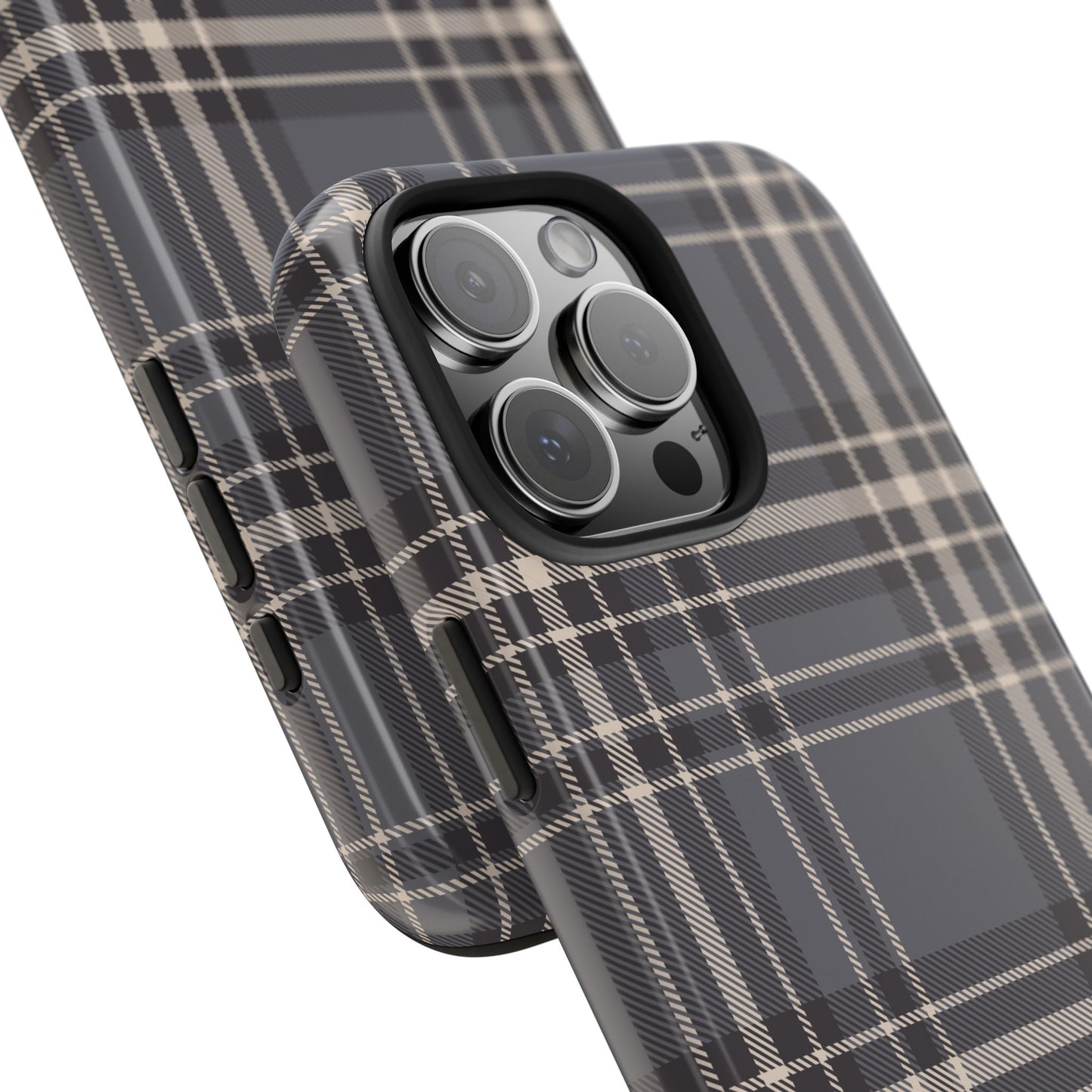 Monochrome Tartan - Tough Phone Case