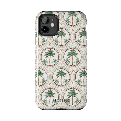 Tropical Tile Palm - Tough Phone Case - Arc & Bold