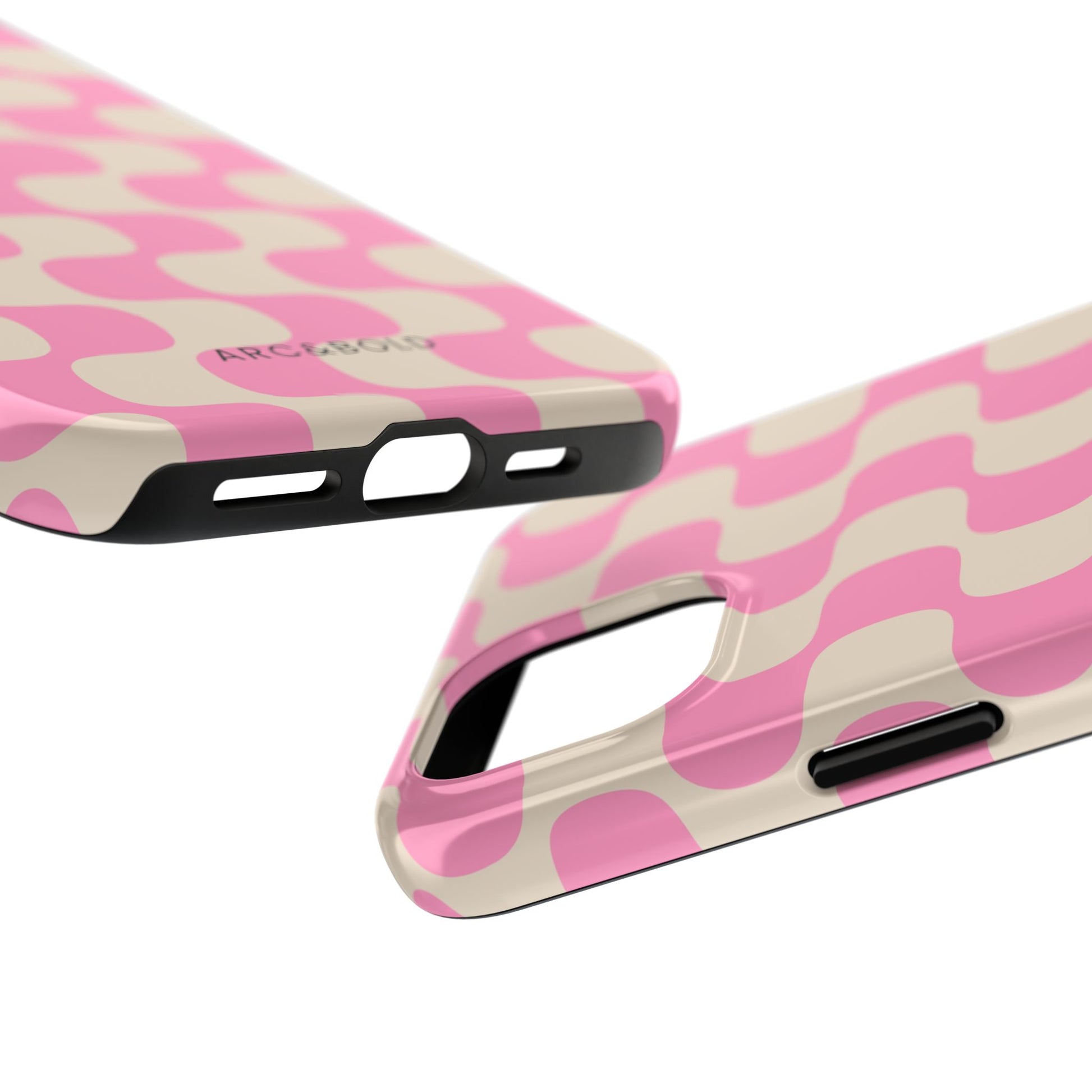 Pink Waves - Tough Phone Case - Arc & Bold