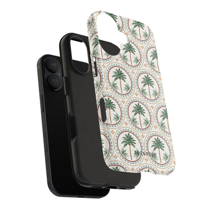 Tropical Tile Palm - Tough Phone Case - Arc & Bold