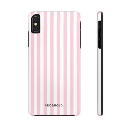 Pink Striped - Tough Phone Case - Arc & Bold