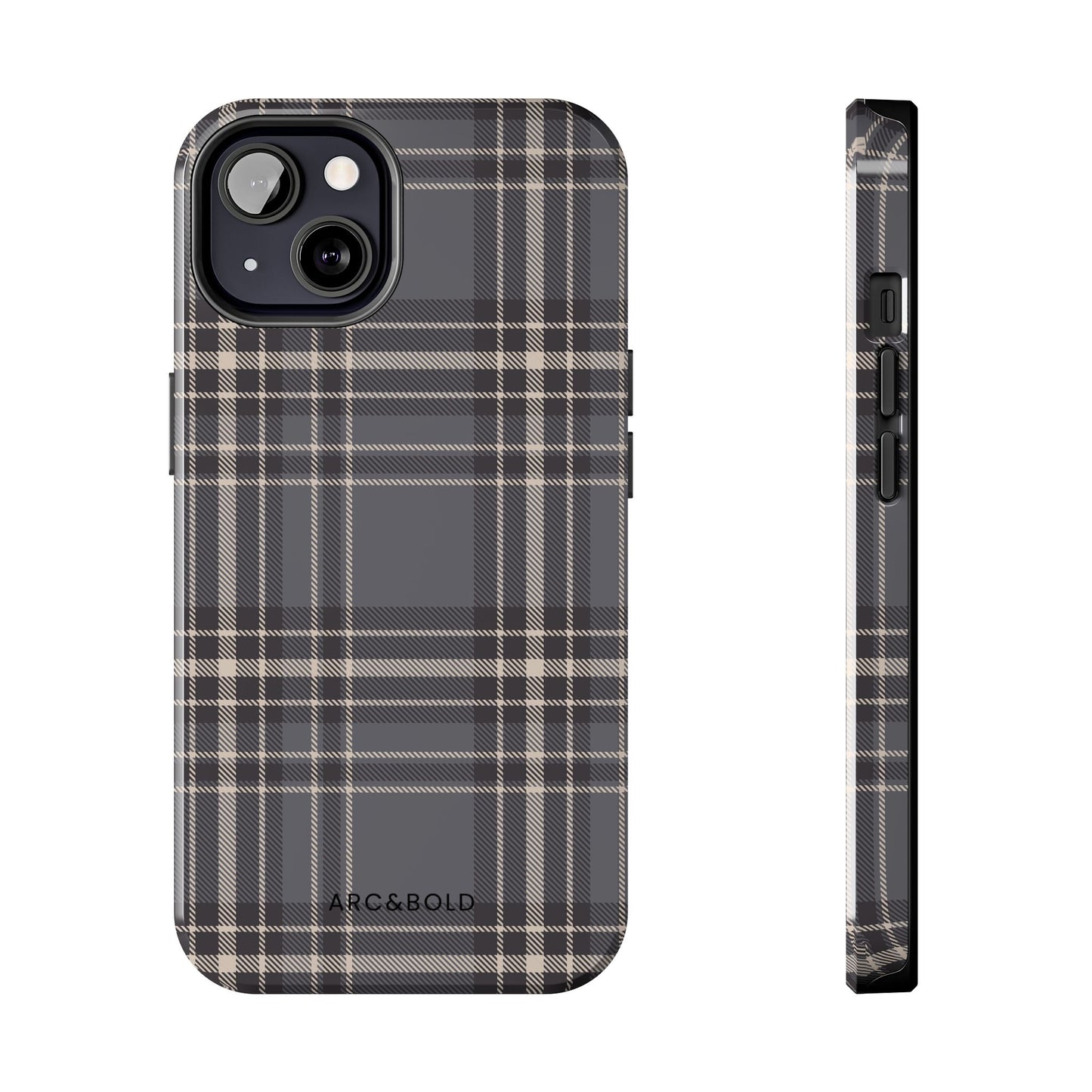 Monochrome Tartan - Tough Phone Case