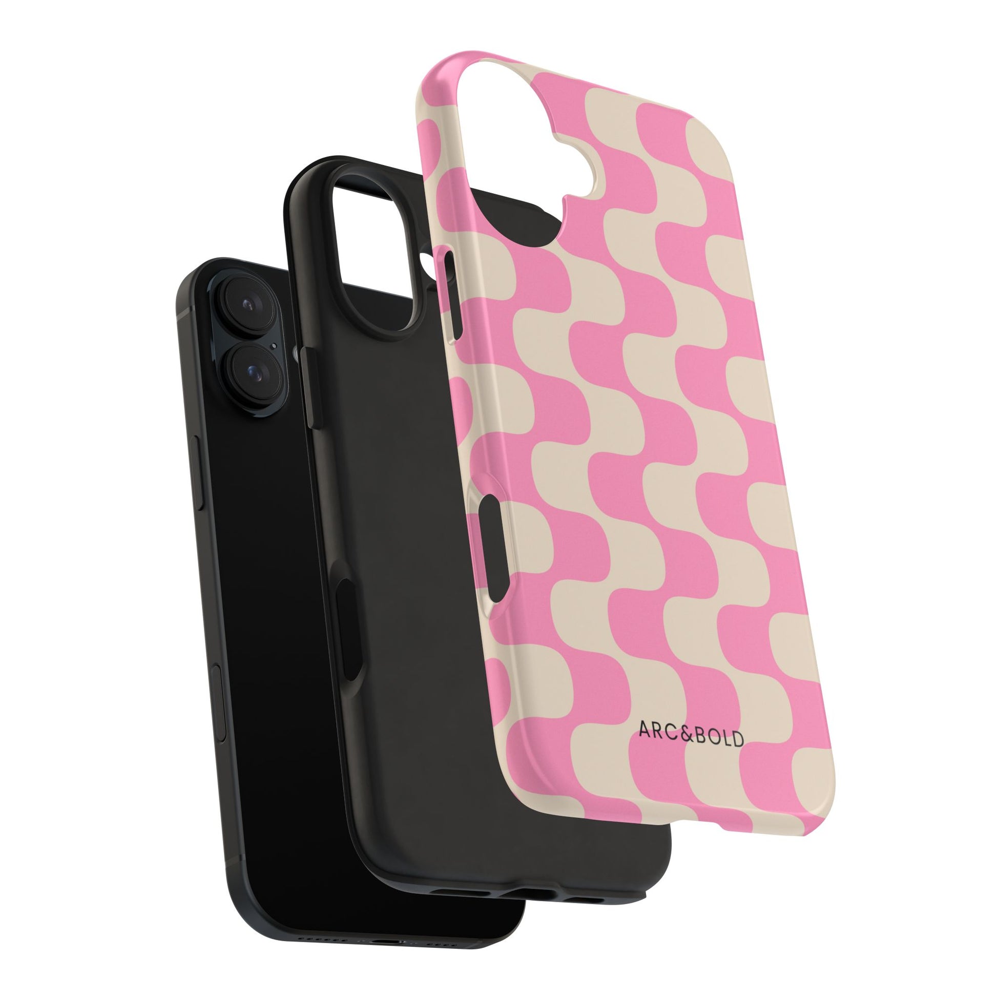 Pink Waves - Tough Phone Case - Arc & Bold