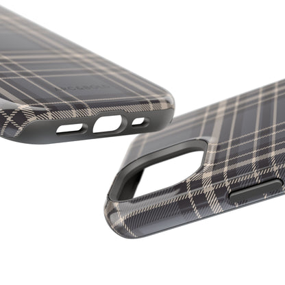 Monochrome Tartan - Magnetic Tough Case - Arc & Bold
