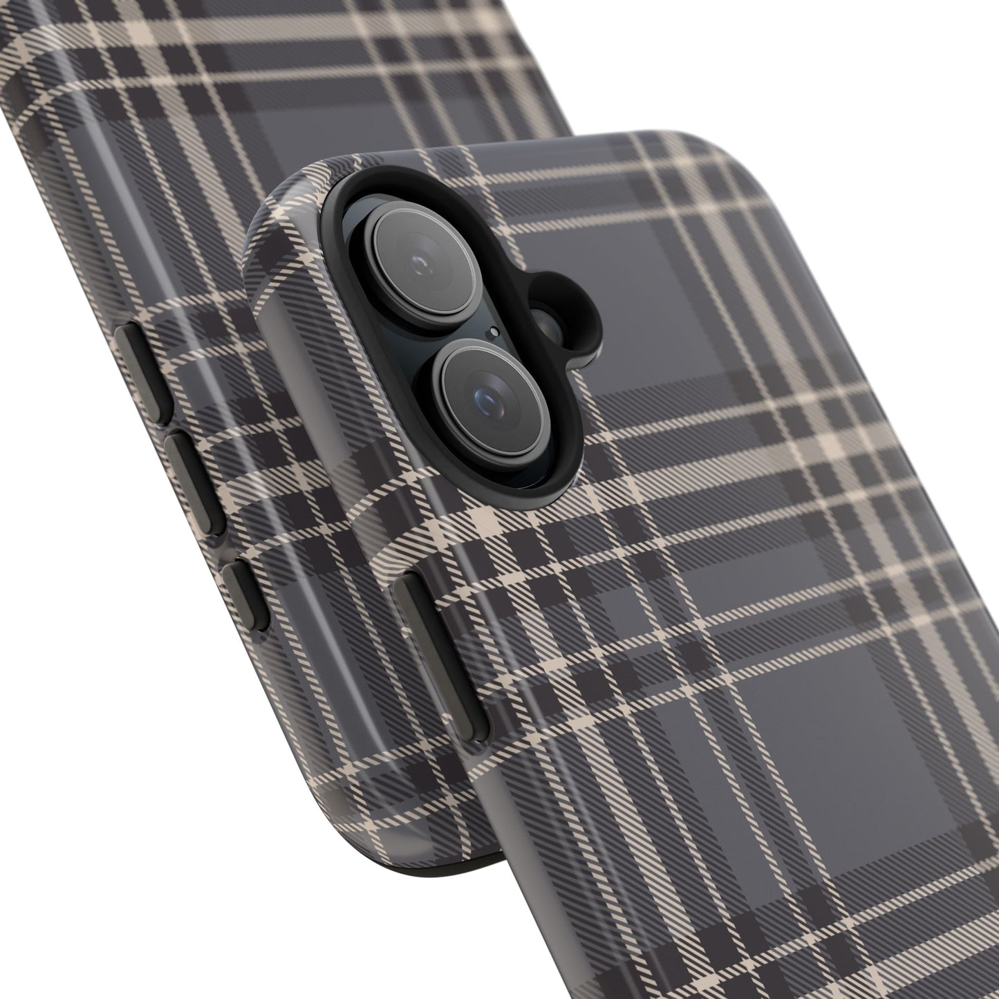 Monochrome Tartan - Tough Phone Case