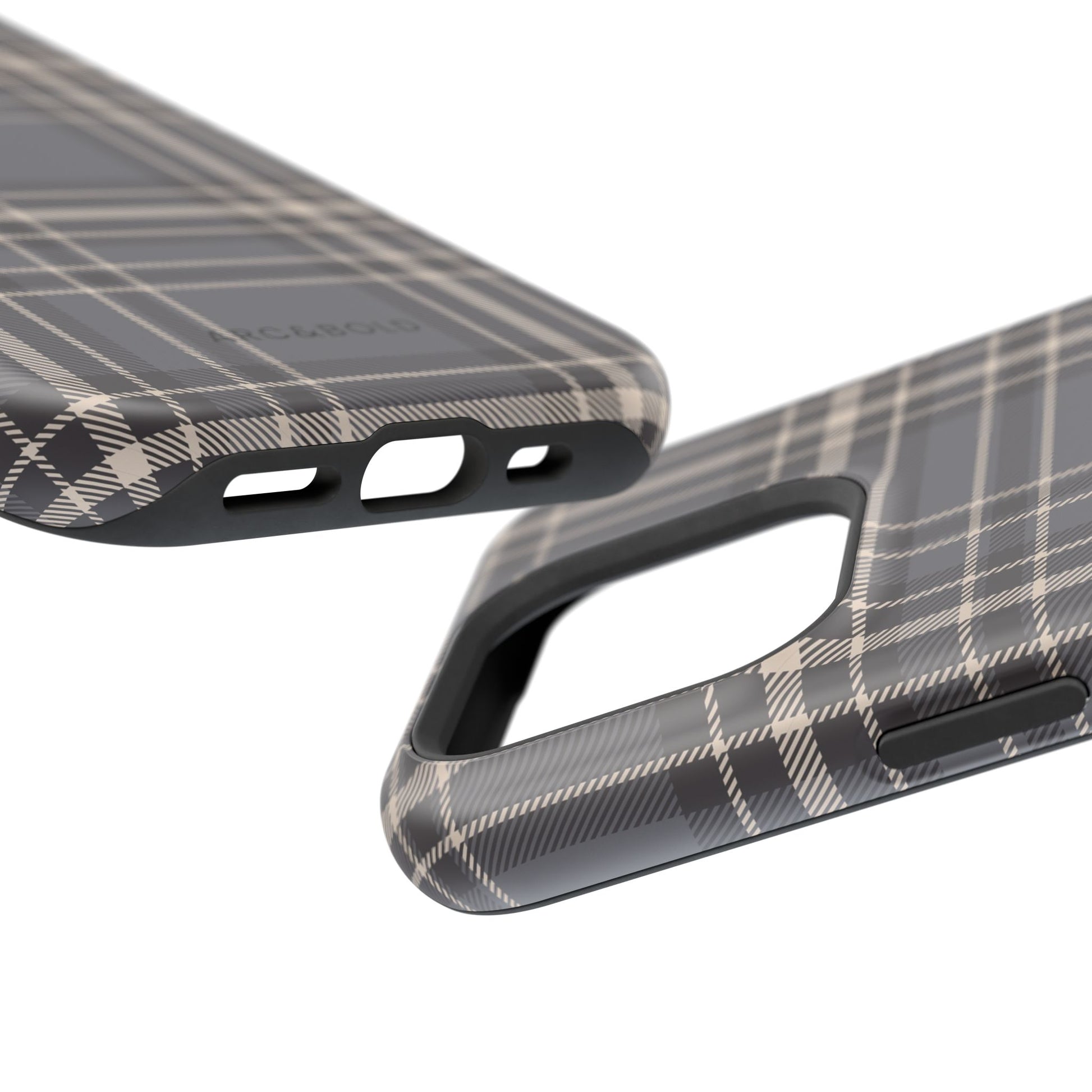 Monochrome Tartan - Magnetic Tough Case - Arc & Bold