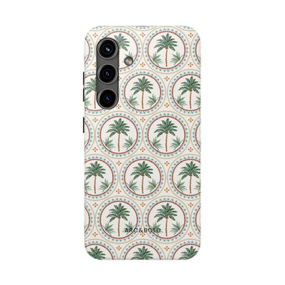 Tropical Tile Palm - Tough Phone Case - Arc & Bold