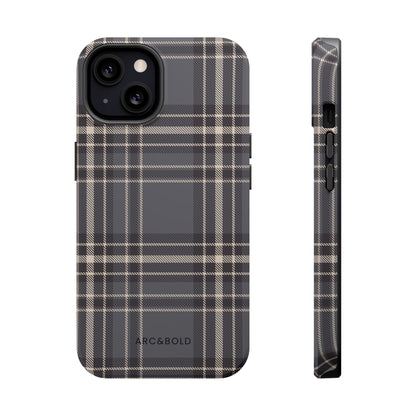 Monochrome Tartan - Magnetic Tough Case - Arc & Bold