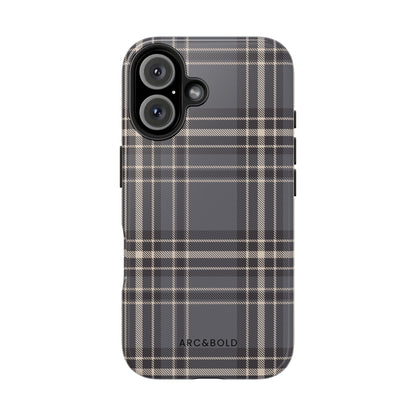 Monochrome Tartan - Tough Phone Case