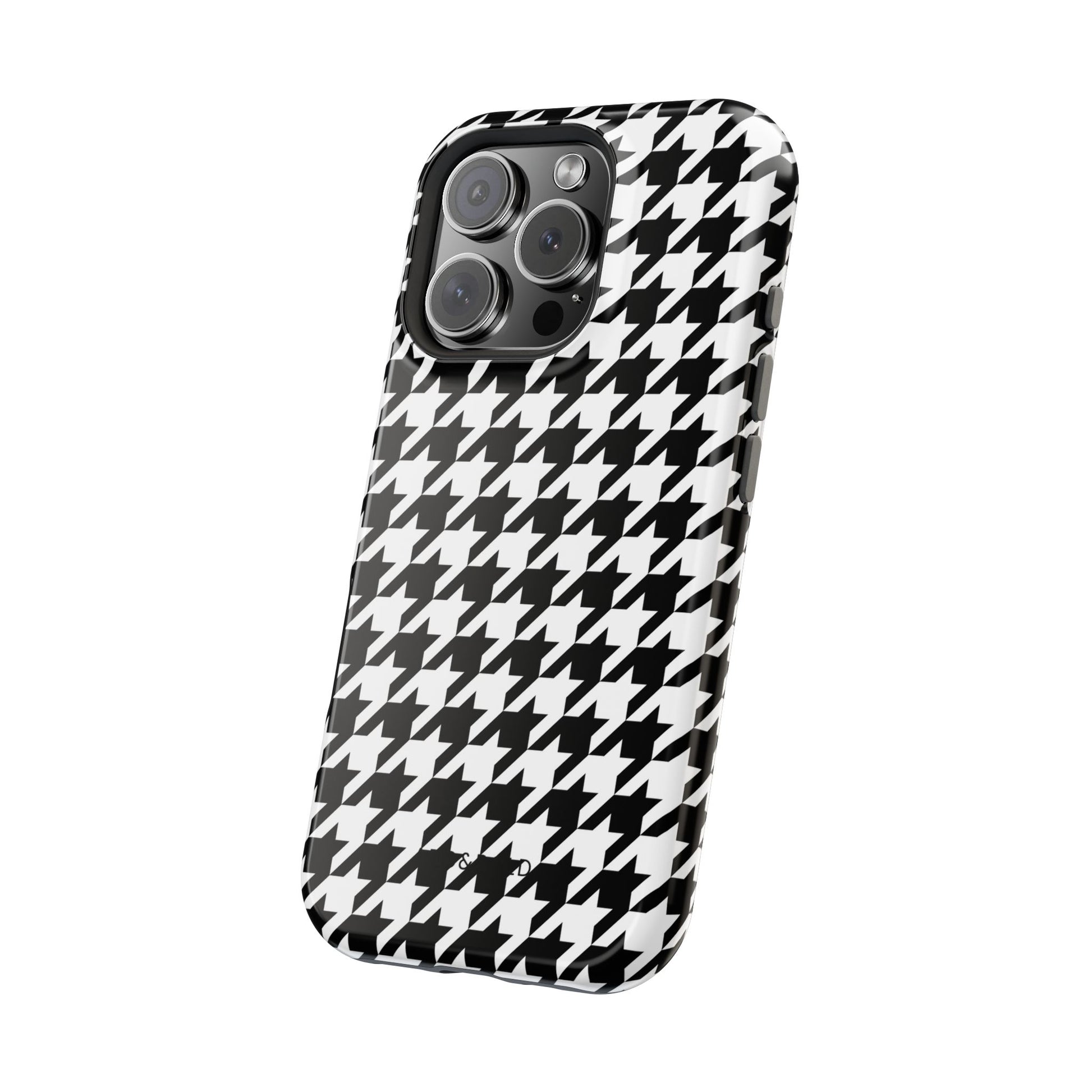 Houndstooth - Magnetic Phone Case - Arc & Bold