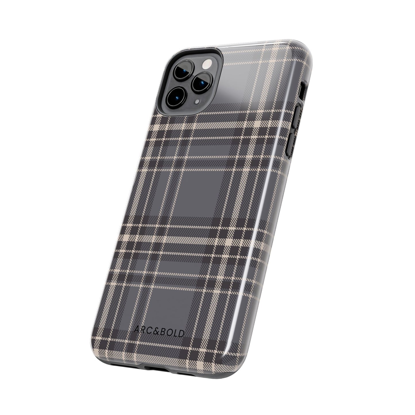 Monochrome Tartan - Tough Phone Case