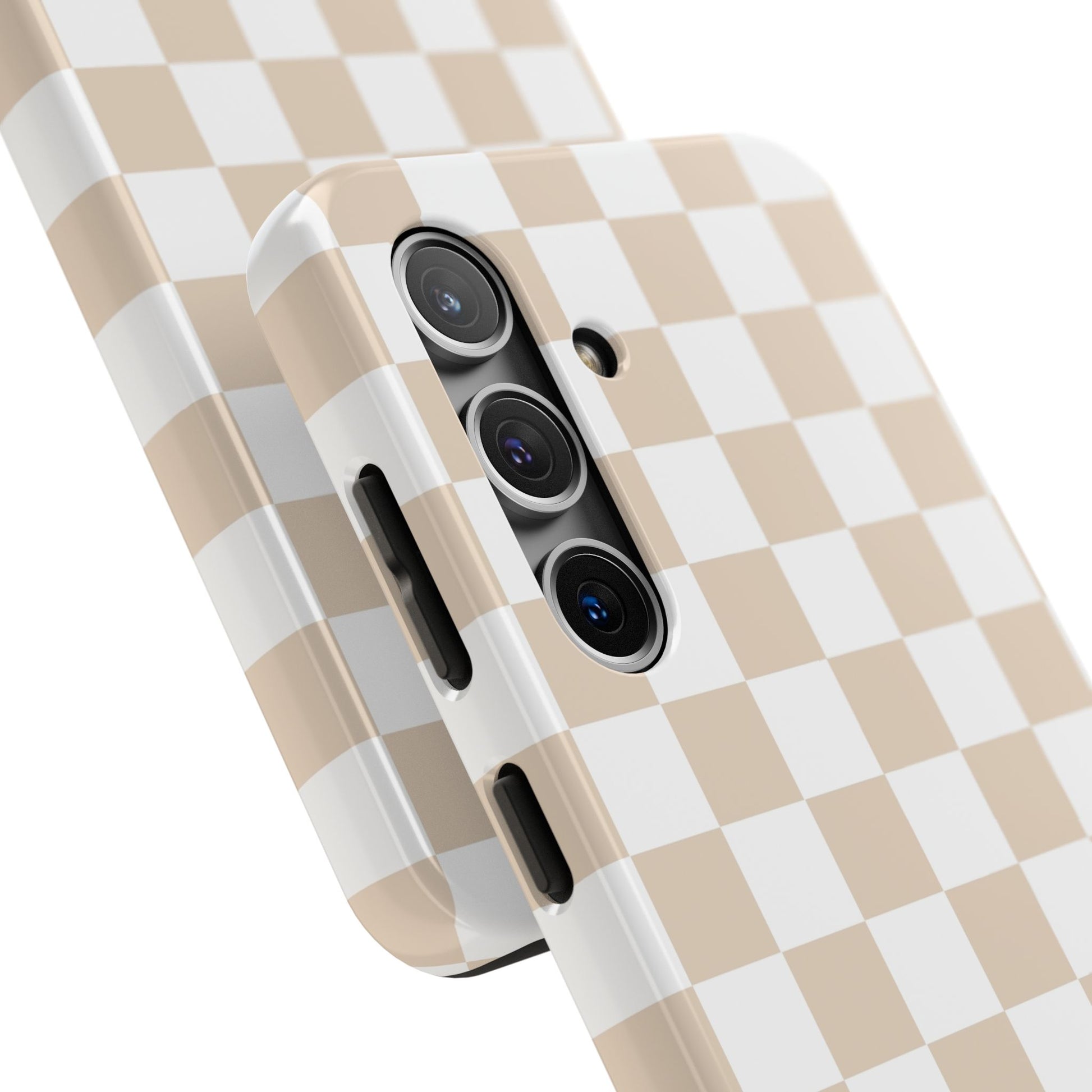 Beige Checker - Tough Phone Case - Arc & Bold