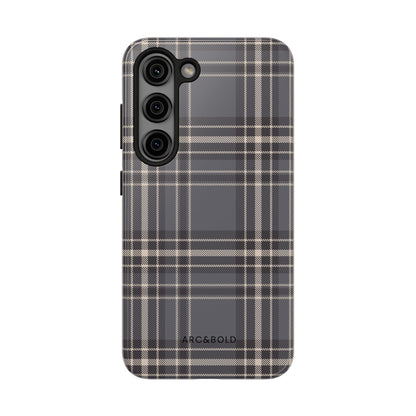 Monochrome Tartan - Tough Phone Case