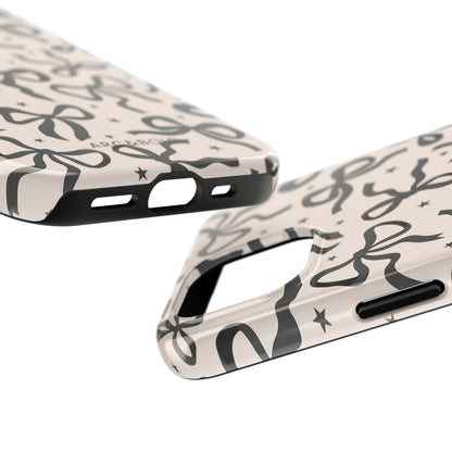 Noir Bows - Tough Phone Case