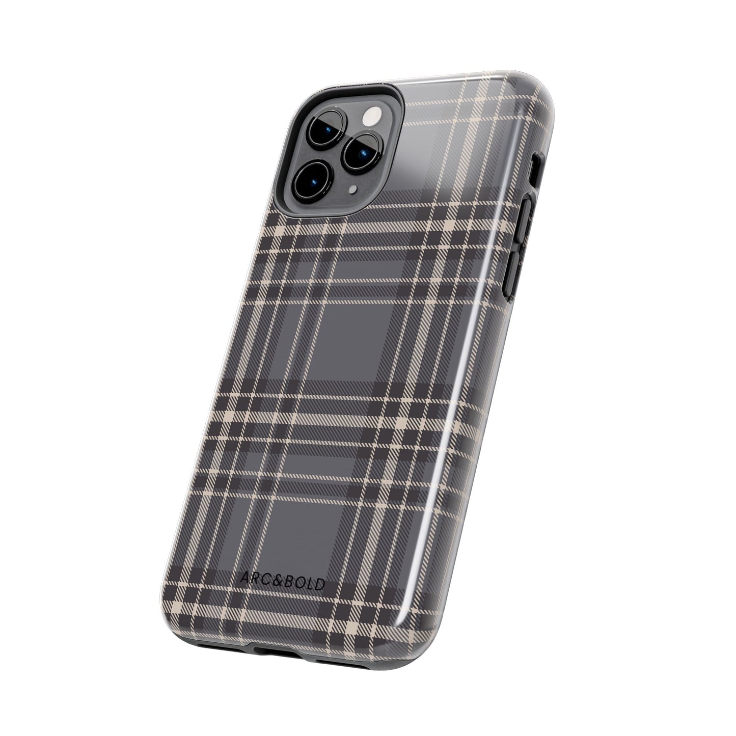 Monochrome Tartan - Tough Phone Case