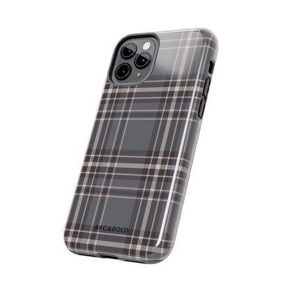 Monochrome Tartan - Tough Phone Case