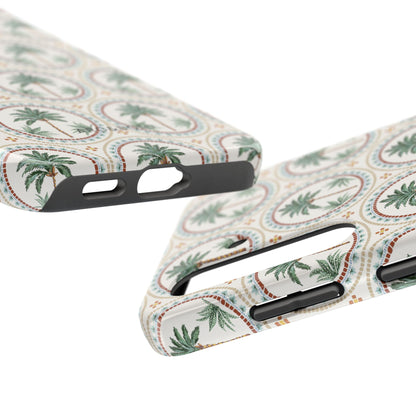 Tropical Tile Palm - Tough Phone Case - Arc & Bold
