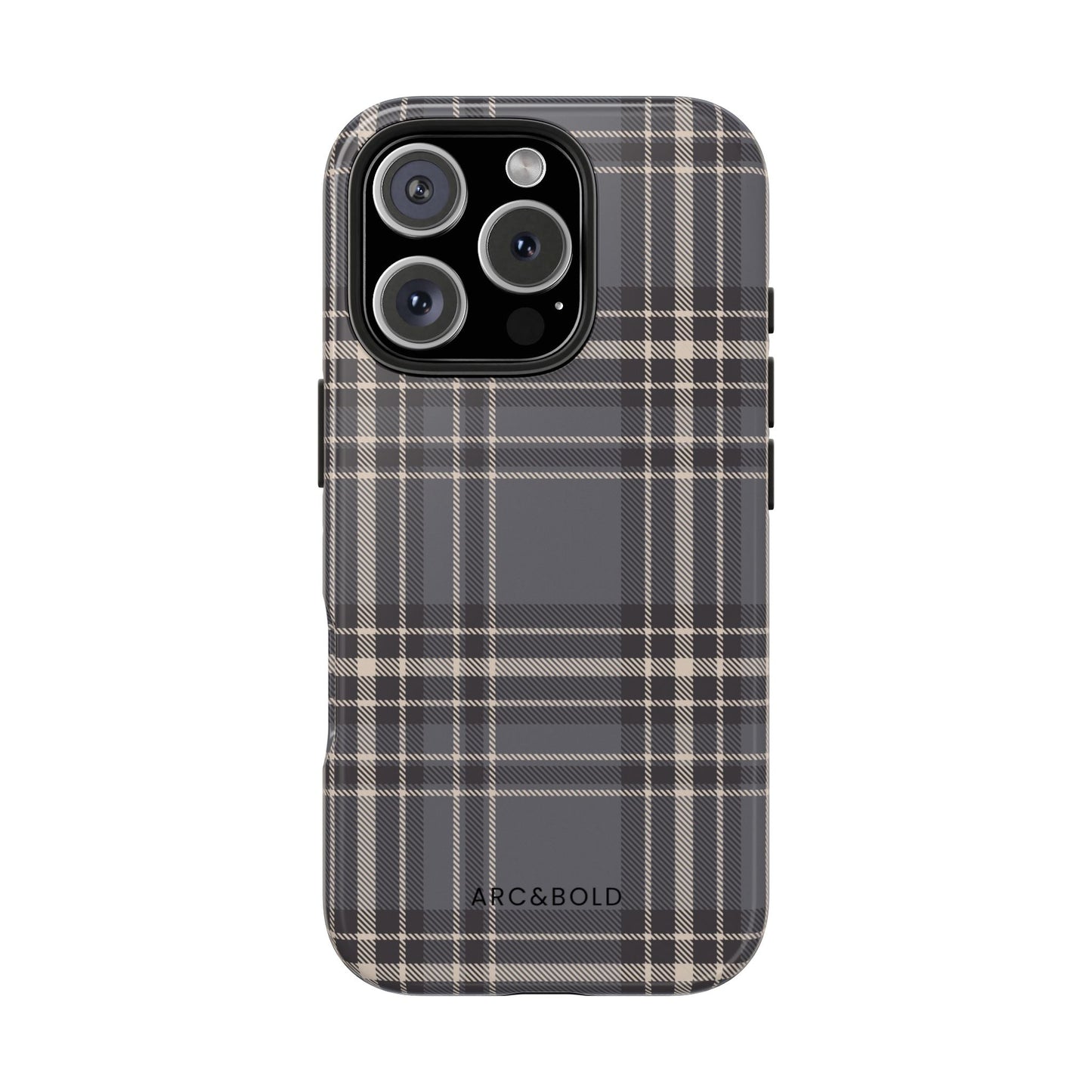 Monochrome Tartan - Tough Phone Case