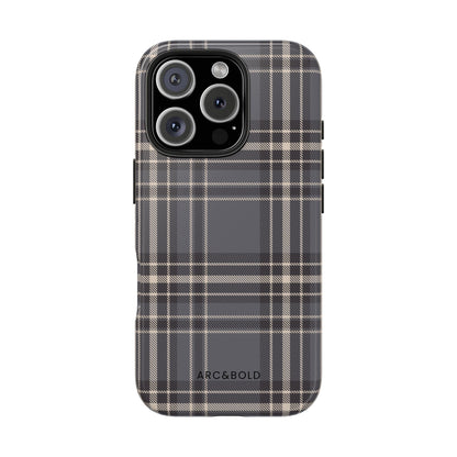 Monochrome Tartan - Tough Phone Case
